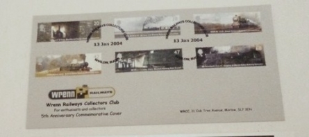Wrenn RCC-5th Anniversary Commenerative Cover    